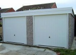 Spar Pent Double Concrete Garage 292 - PVCu Windows and Fascias