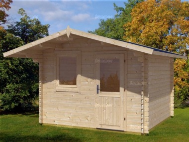 Apex 70mm Log Cabin 461 - Bespoke, Double Glazed Apex 70mm Log Cabin 461 - Bespoke, Double Glazed